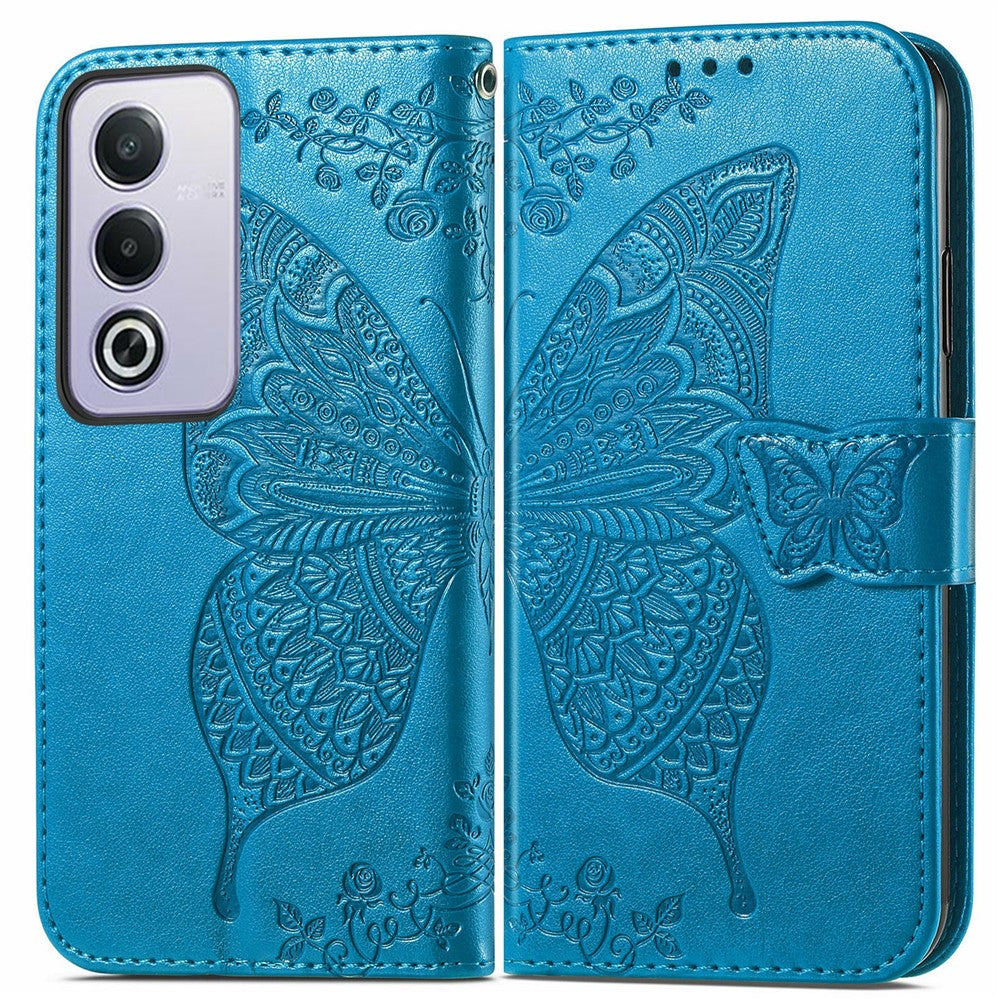 For Oppo A80 5G Case PU Leather Wallet Phone Cover Butterfly Pattern