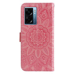 For Oppo A57 (2022) 5G / A77 5G / K10 5G / A57 4G / A57s 4G / Realme Q5i / V23 4G / Narzo 50 5G PU Leather Case Sunflower Imprinted Stand Magnetic Flip Wallet Phone Cover