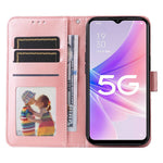 For Oppo A57 (2022) 5G / A77 5G / K10 5G / A57 4G / A57s 4G / Realme Q5i / V23 4G / Narzo 50 5G PU Leather Case Sunflower Imprinted Stand Magnetic Flip Wallet Phone Cover