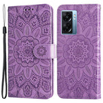 For Oppo A57 (2022) 5G / A77 5G / K10 5G / A57 4G / A57s 4G / Realme Q5i / V23 4G / Narzo 50 5G PU Leather Case Sunflower Imprinted Stand Magnetic Flip Wallet Phone Cover