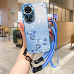 KADEM For Huawei nova 13 Case Flower Pattern TPU Gradient Phone Cover with Lanyards