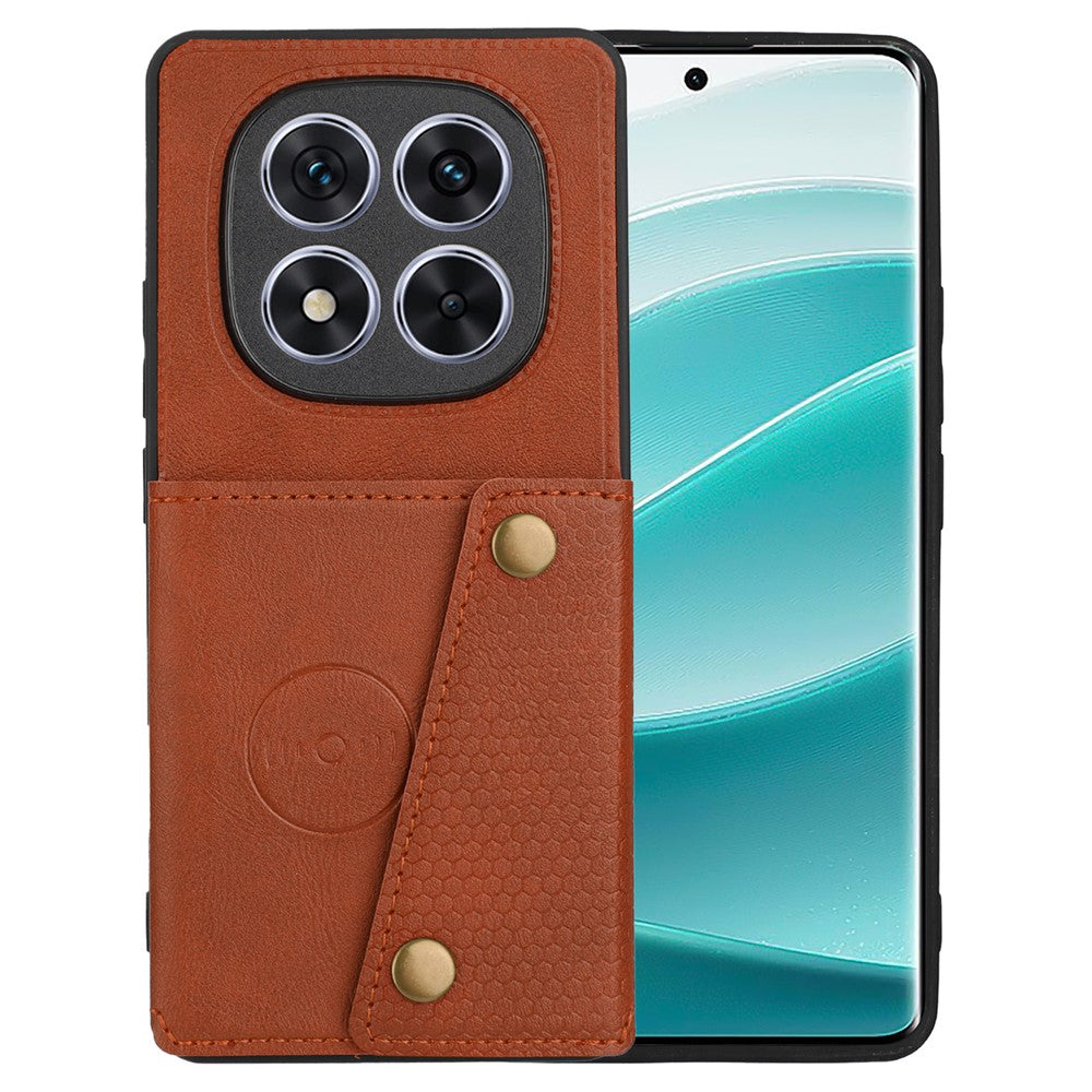 For Xiaomi Redmi Note 14 Pro+ 5G Case Card Slots Kickstand Leather + TPU Phone Cover