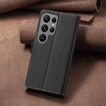 BINFEN COLOR BF32 For Samsung Galaxy S25 Ultra Leather Case Wallet RFID Blocking Phone Cover