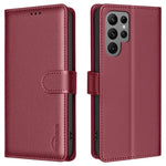 BINFEN COLOR BF32 For Samsung Galaxy S25 Ultra Leather Case Wallet RFID Blocking Phone Cover
