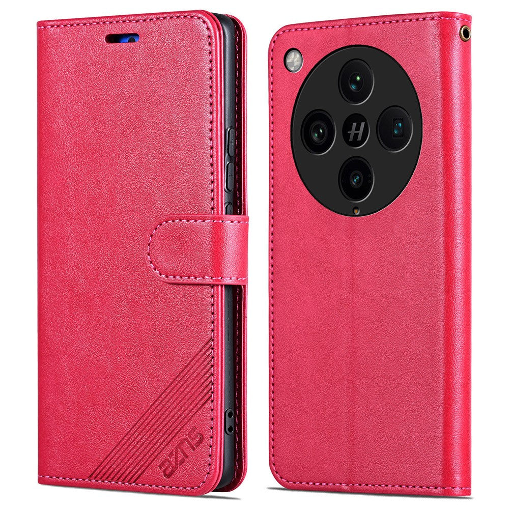 AZNS For Oppo Find X8 Pro 5G Case Anti-Scratch PU Leather Stand Wallet Phone Cover