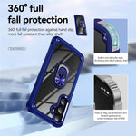 For Samsung Galaxy S25 Case Alloy Lens Frame PC + TPU Kickstand Phone Back Cover