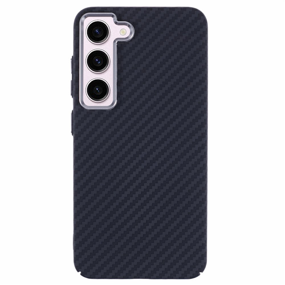 For Samsung Galaxy S23 Case Magnetic Case Carbon Fiber Texture Water-Transfer PC Phone Cover
