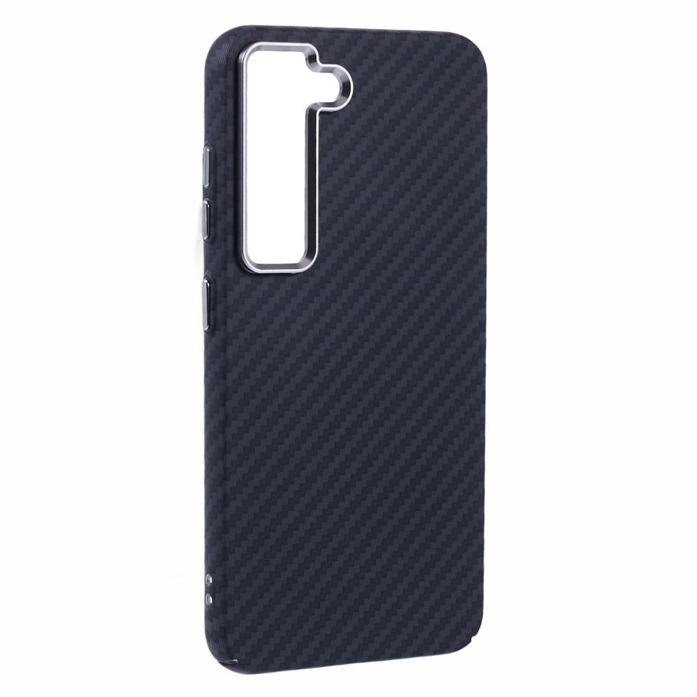 For Samsung Galaxy S23 Case Magnetic Case Carbon Fiber Texture Water-Transfer PC Phone Cover