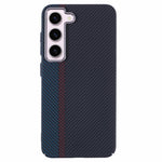 For Samsung Galaxy S23 Case Magnetic Case Carbon Fiber Texture Water-Transfer PC Phone Cover