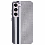 For Samsung Galaxy S23 Case Magnetic Case Carbon Fiber Texture Water-Transfer PC Phone Cover