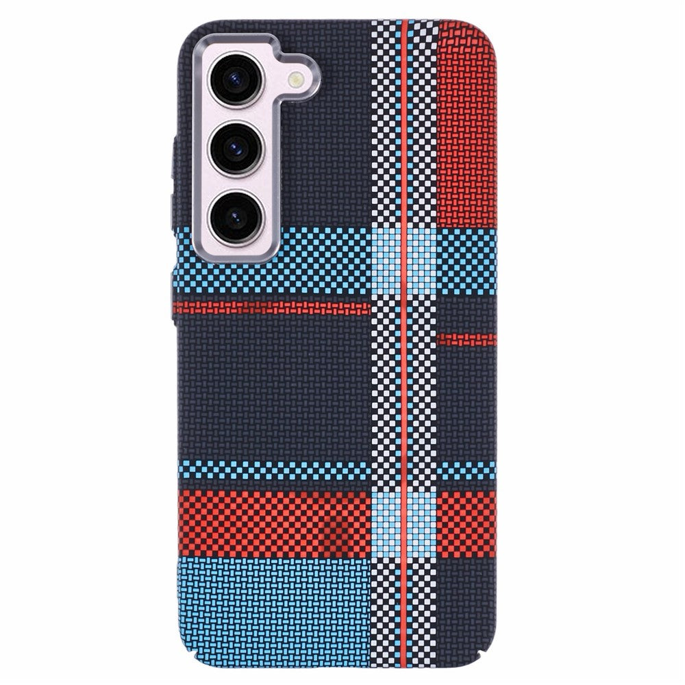 For Samsung Galaxy S23 Case Magnetic Case Carbon Fiber Texture Water-Transfer PC Phone Cover