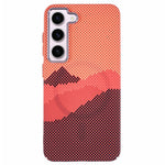 For Samsung Galaxy S23 Case Magnetic Case Carbon Fiber Texture Water-Transfer PC Phone Cover