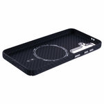 For Samsung Galaxy S24 Magnetic Case Carbon Fiber Texture Water-Transfer PC Phone Cover