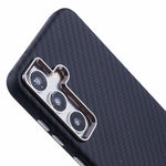 For Samsung Galaxy S24 Magnetic Case Carbon Fiber Texture Water-Transfer PC Phone Cover