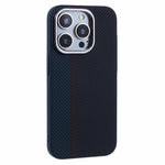 Til iPhone 15 Pro Cover Kompatibelt med MagSafe Kulfiber Tekstur Vandoverførings-PC Telefoncover