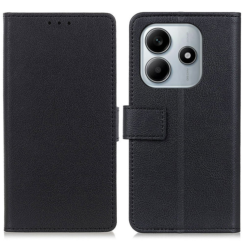 For Xiaomi Redmi Note 14 4G (163.25mm) Case PU Leather Stand Wallet Phone Cover
