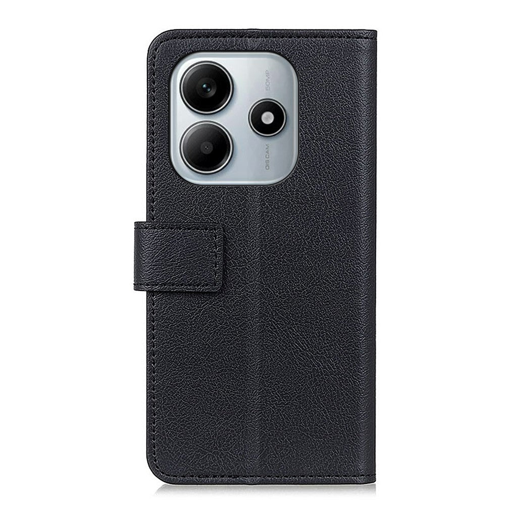 For Xiaomi Redmi Note 14 4G (163.25mm) Case PU Leather Stand Wallet Phone Cover