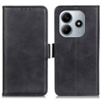 For Xiaomi Redmi Note 14 4G (163.25mm) Case Stand Cowhide Texture PU Leather Phone Cover