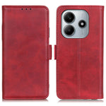 For Xiaomi Redmi Note 14 4G (163.25mm) Case Stand Cowhide Texture PU Leather Phone Cover