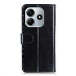For Xiaomi Redmi Note 14 4G (163.25mm) Case Crazy Horse Texture PU Leather Phone Stand Cover