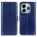 For Xiaomi Redmi Note 14 4G (163.25mm) Case Crazy Horse Texture PU Leather Phone Stand Cover