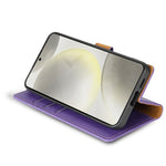 N.BEKUS CSJ-001 För Samsung Galaxy S25+ Stativfodral PU-läder Plånboksfodral till mobilen