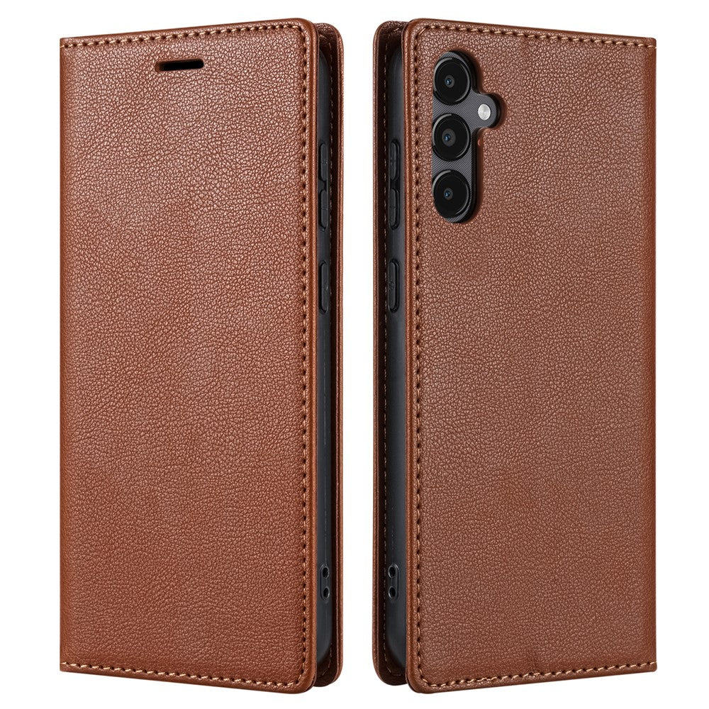 For Samsung Galaxy S24 FE Wallet Case Magnetic Closure PU Leather Phone Cover