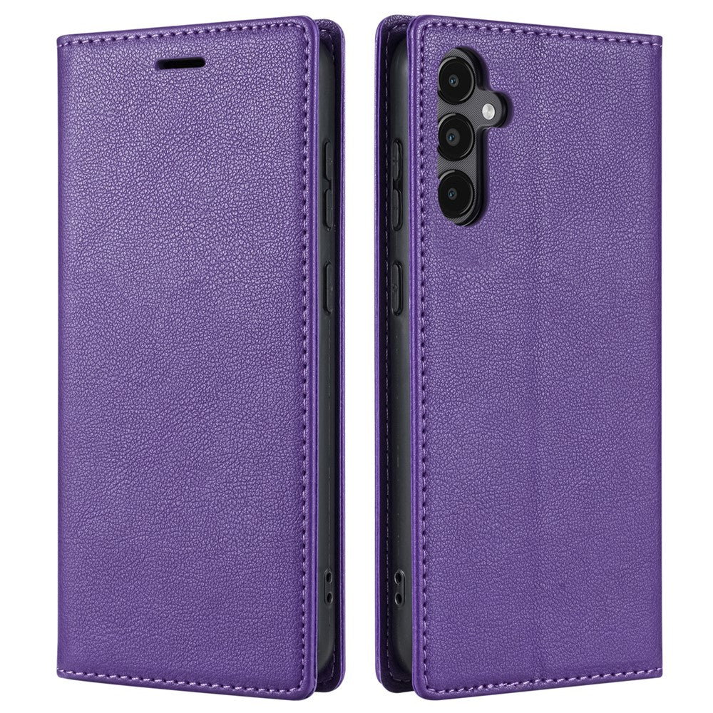 For Samsung Galaxy S25 Wallet Case Magnetic Closure PU Leather Phone Cover