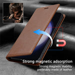Til Samsung Galaxy S25+ Pung Etui Magnetisk Lukning PU Læder Telefoncover