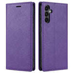 For Samsung Galaxy S25+ Wallet Case Magnetic Closure PU Leather Phone Cover