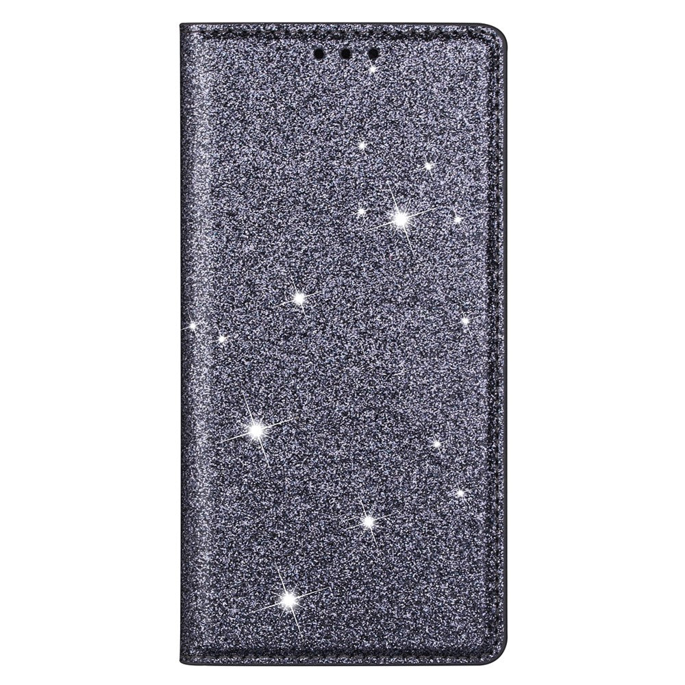 Til Samsung Galaxy S25+ Cover Glittery PU-læder+TPU Kortlomme Telefoncover