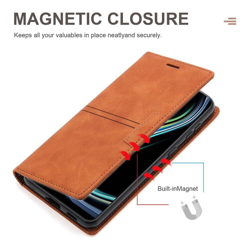 For Samsung Galaxy S25 Ultra Wallet Case Magnetic Closing Leather Phone Cover