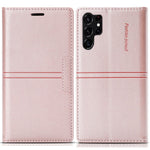 For Samsung Galaxy S25 Ultra Wallet Case Magnetic Closing Leather Phone Cover