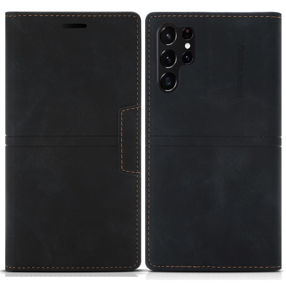 For Samsung Galaxy S25 Ultra Wallet Case Magnetic Closing Leather Phone Cover