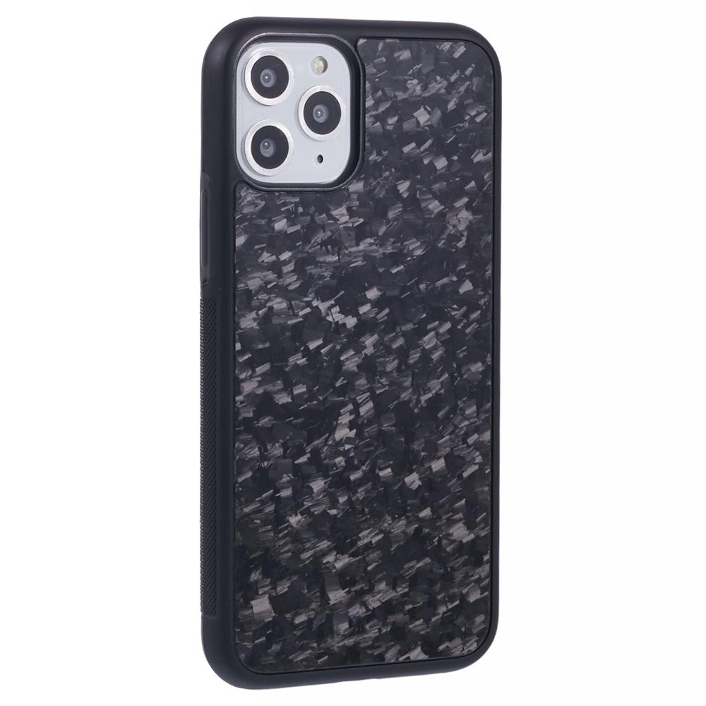 For iPhone 11 Pro Magnetic Case Forged Texture Aramid Fiber+TPU Anti-Slip Phone Cover
