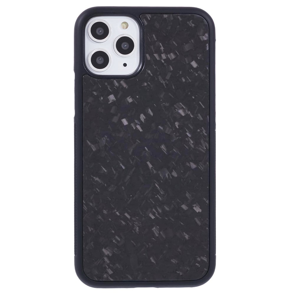 For iPhone 11 Pro Magnetic Case Forged Texture Aramid Fiber+TPU Anti-Slip Phone Cover