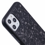 For iPhone 11 Pro Magnetic Case Forged Texture Aramid Fiber+TPU Anti-Slip Phone Cover