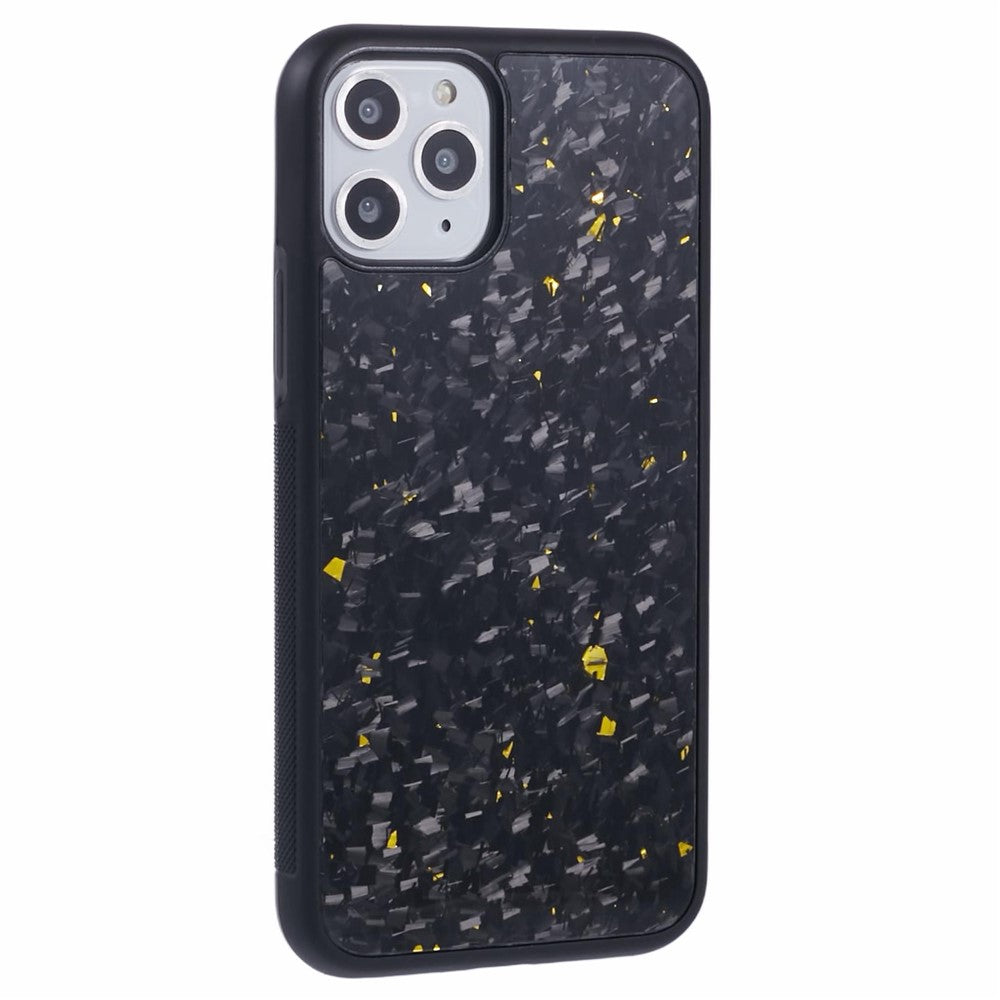 For iPhone 11 Pro Magnetic Case Forged Texture Aramid Fiber+TPU Anti-Slip Phone Cover