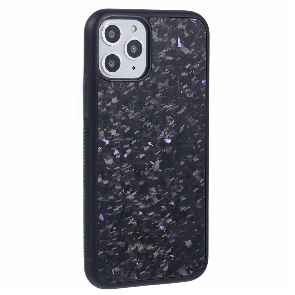 For iPhone 11 Pro Magnetic Case Forged Texture Aramid Fiber+TPU Anti-Slip Phone Cover