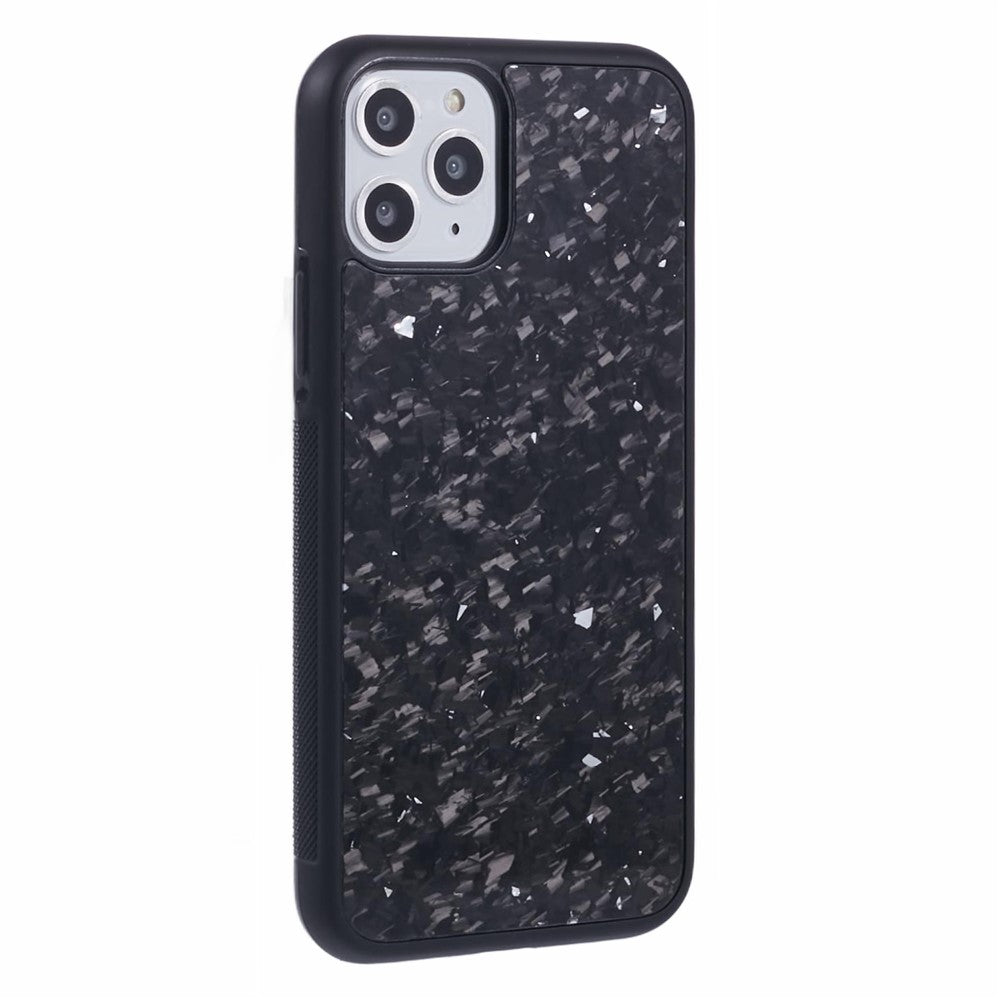 For iPhone 11 Pro Magnetic Case Forged Texture Aramid Fiber+TPU Anti-Slip Phone Cover