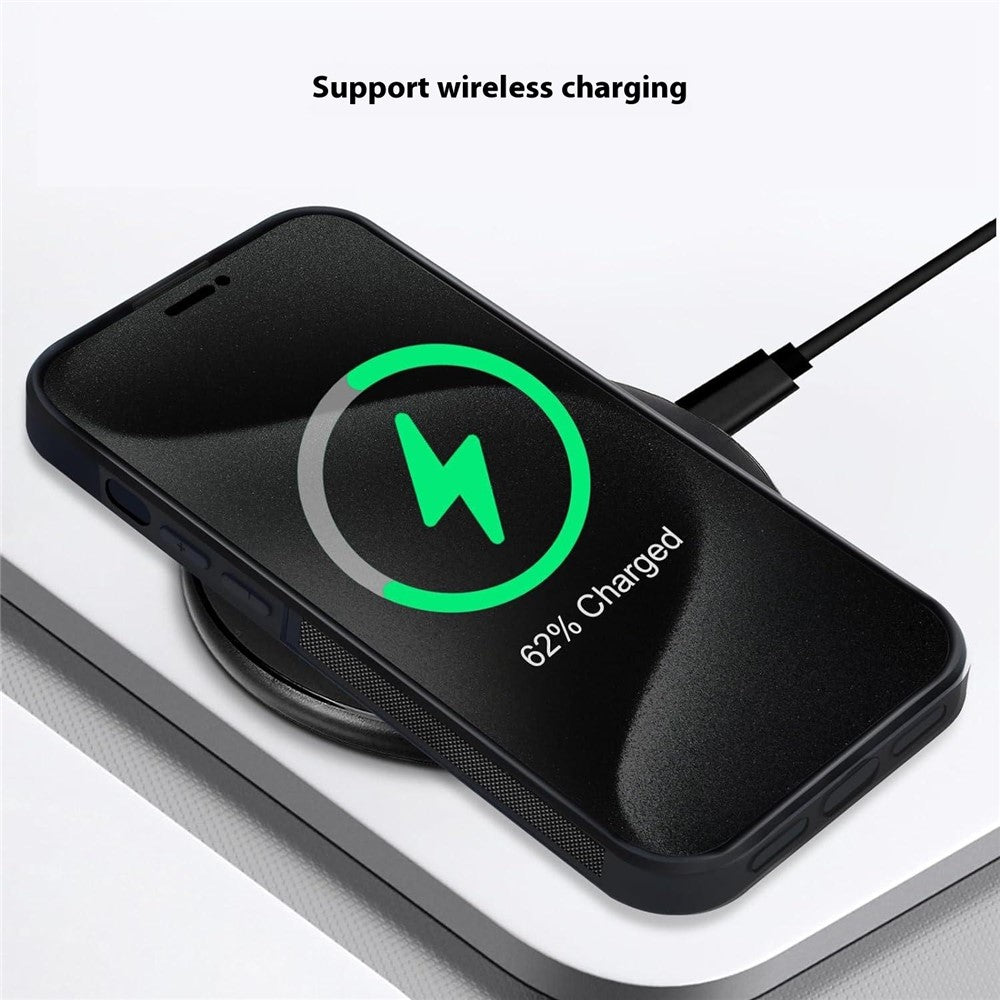 Til iPhone 14 Pro Magnetisk Etui Smedet Tekstur Aramidfiber+TPU Anti-Skrid Telefoncover