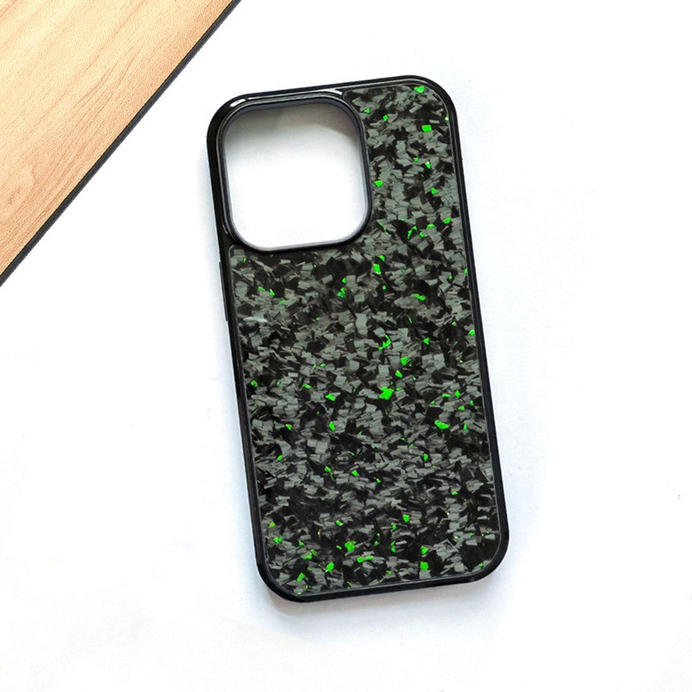 Til iPhone 14 Pro Magnetisk Etui Smedet Tekstur Aramidfiber+TPU Anti-Skrid Telefoncover