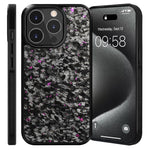 Til iPhone 14 Pro Magnetisk Etui Smedet Tekstur Aramidfiber+TPU Anti-Skrid Telefoncover