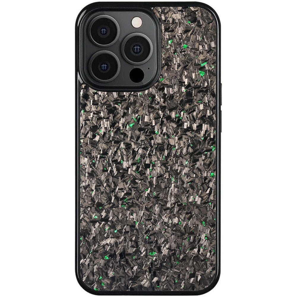 For iPhone 12 / 12 Pro Magnetic Case Forged Texture Aramid Fiber+TPU Anti-Slip Phone Cover