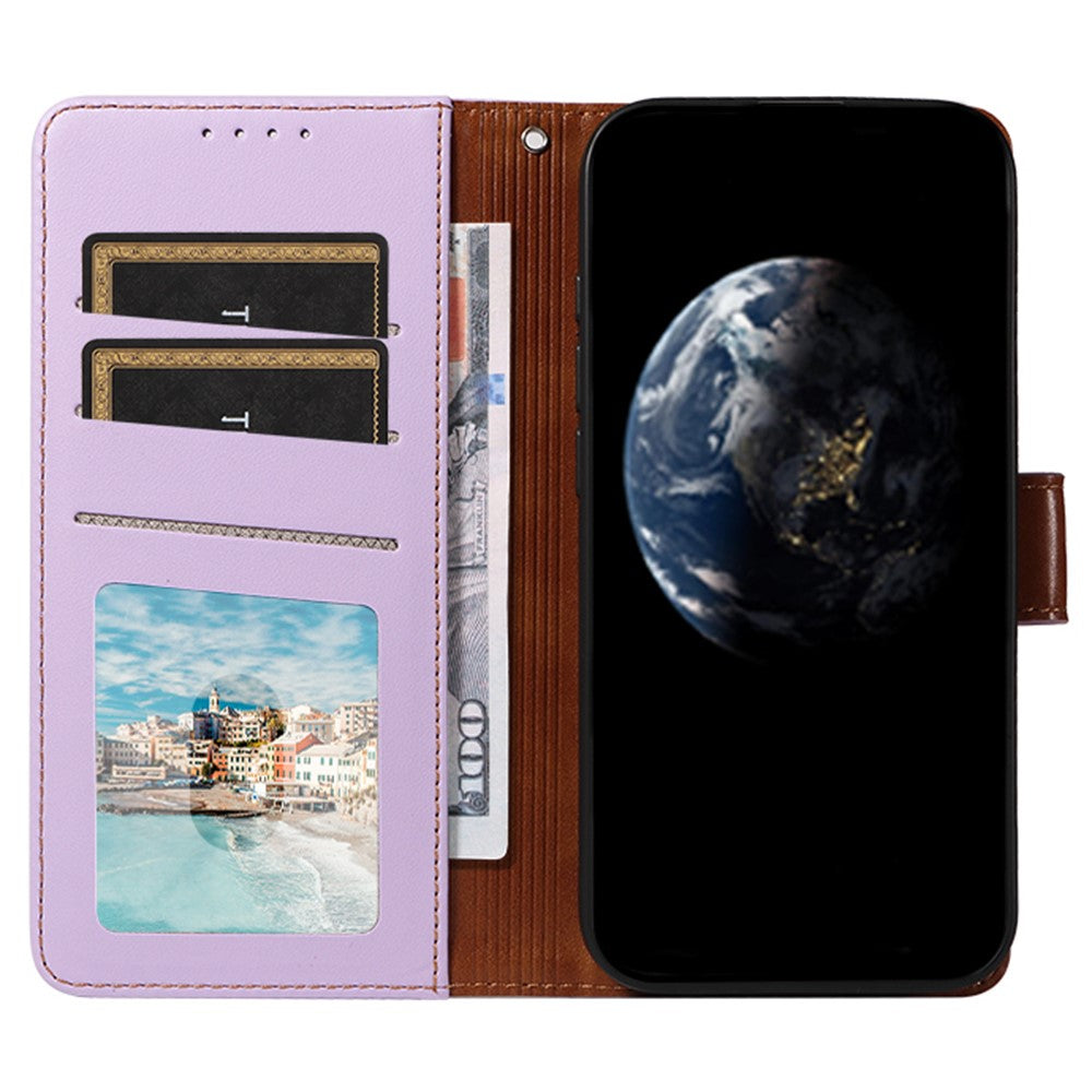 For Samsung Galaxy A16 4G / 5G Case RFID Blocking PU Leather Wallet Flip Phone Cover with Wrist Strap