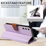 For Samsung Galaxy A16 4G / 5G Case RFID Blocking PU Leather Wallet Flip Phone Cover with Wrist Strap