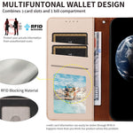 For Samsung Galaxy S24+ Case RFID Blocking PU Leather Wallet Flip Phone Cover with Wrist Strap