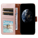 For Samsung Galaxy A54 5G Case RFID Blocking PU Leather Wallet Flip Phone Cover with Wrist Strap