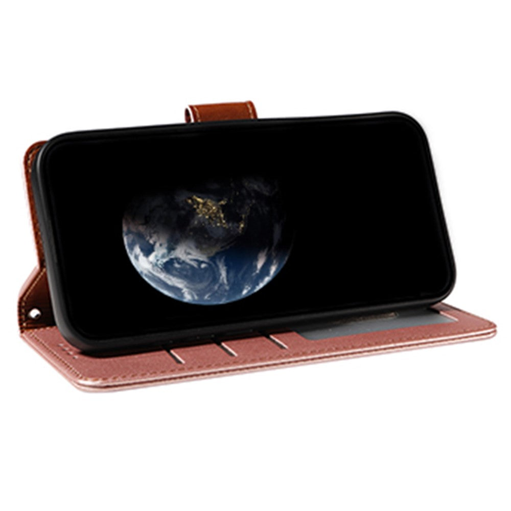 For Samsung Galaxy A54 5G Case RFID Blocking PU Leather Wallet Flip Phone Cover with Wrist Strap