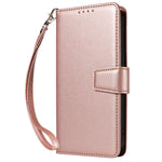 For Samsung Galaxy A54 5G Case RFID Blocking PU Leather Wallet Flip Phone Cover with Wrist Strap